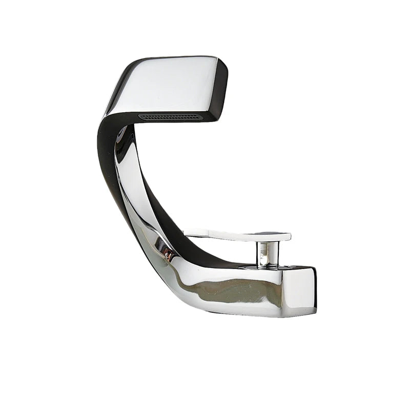 Single Handle Single Hole Fashion Wash Basin Sink Faucet Hot and Cold Bathroom Faucet Deck-mounted Faucet