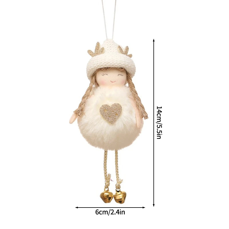 Christmas Decoration 2025 Christmas Tree Angel Hanging Pendants Hanging Ornaments Cute Angel Xmas Supplies Navidad Decor