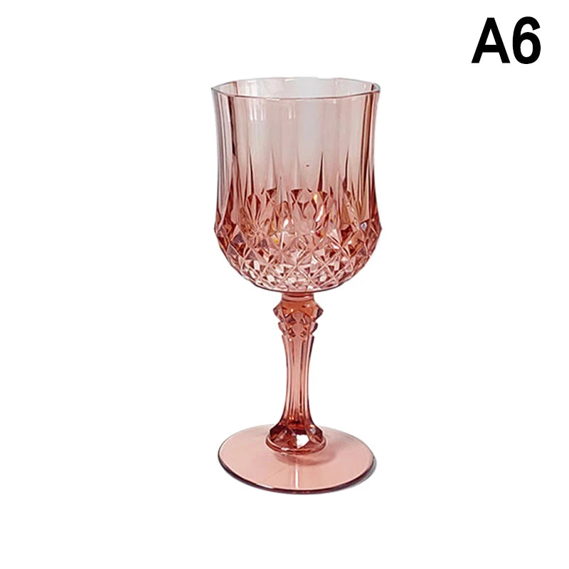 1Pcs Plastic Champagne Flutes Acrylic Champagne Glasses Wine Cups