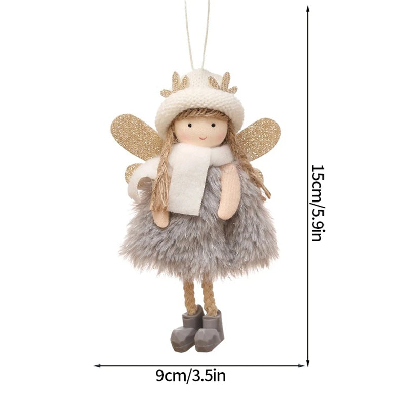 Christmas Decoration 2025 Christmas Tree Angel Hanging Pendants Hanging Ornaments Cute Angel Xmas Supplies Navidad Decor