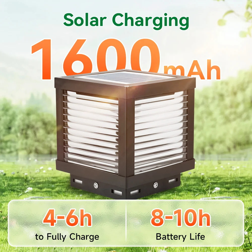Outdoor Lighting Solar Garden Lights Installable Bulb Exterior Decoration Solar Lights for Patio Path Fence Sunlight Pillar Lamp