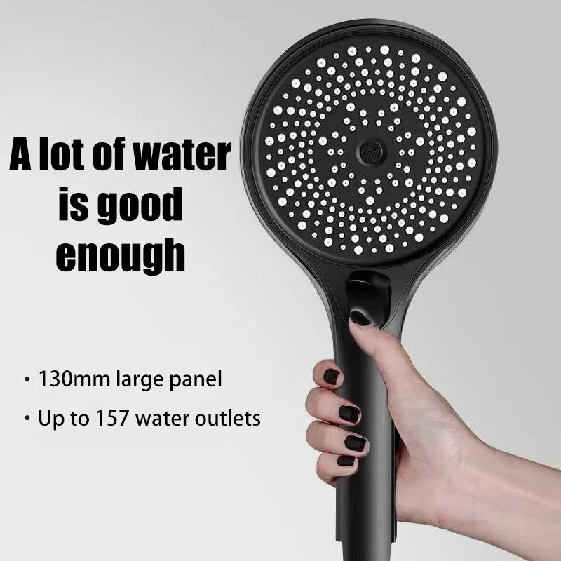 Large screen shower head 3-speed mode portable shower accessories bathroom supplies shower knob complete set