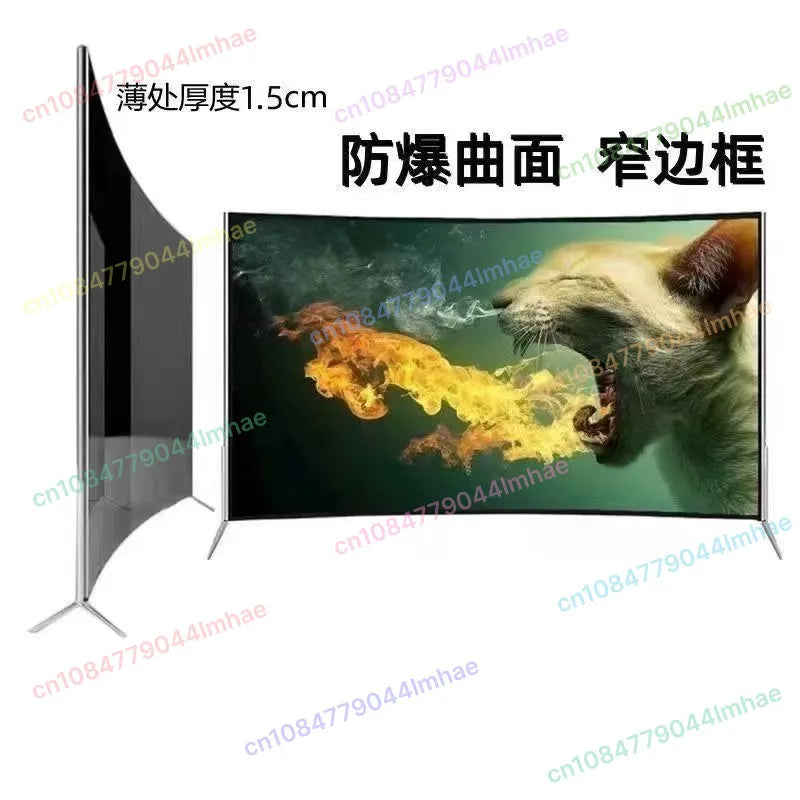 Explosion Proof Curved Smart TV 50 65 75 80 90 100 Inch, Large Screen HD Network LED Television
