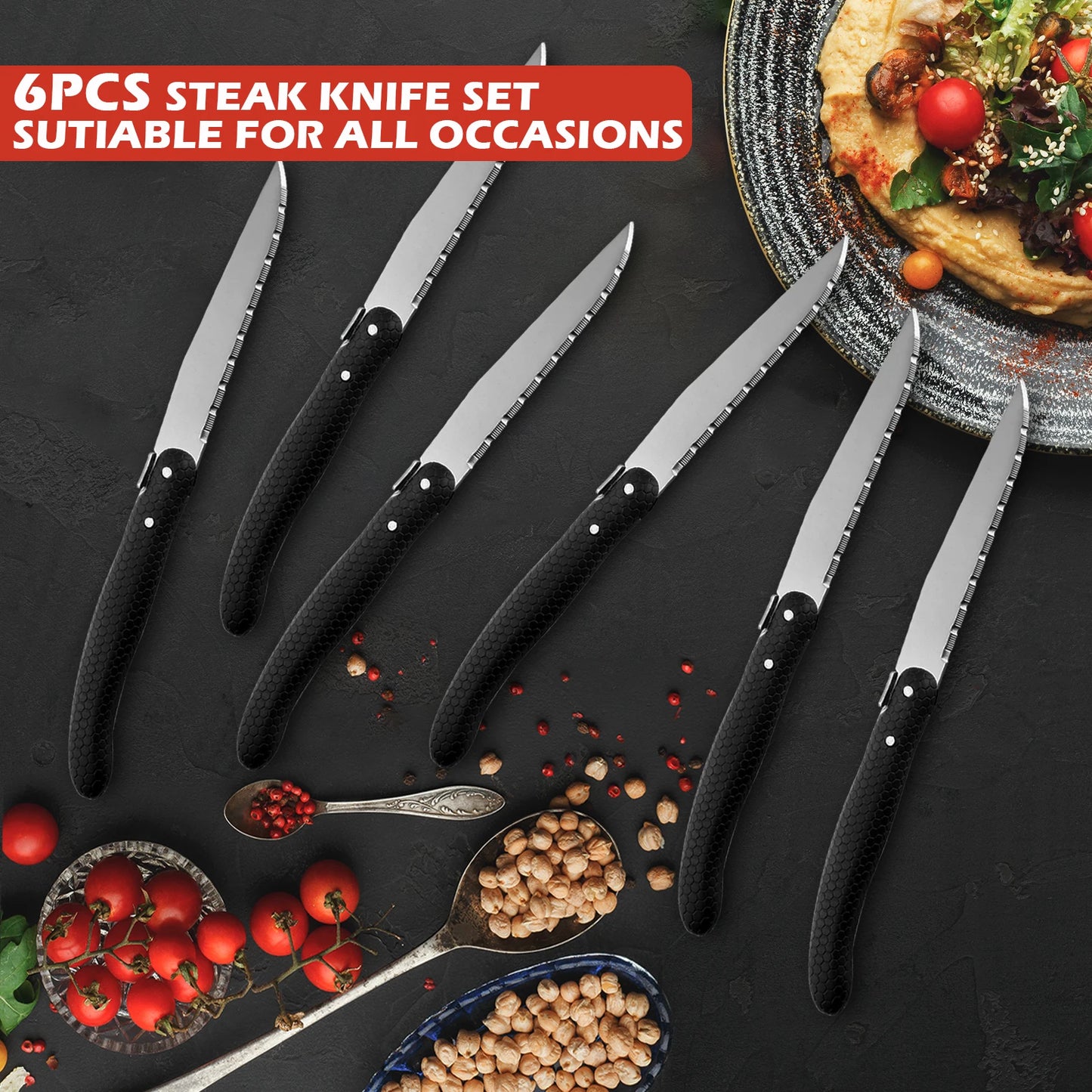 6 - Piece Steak Knives Set