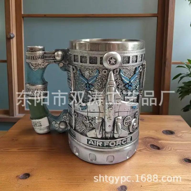 Military 3D Mug Beautiful Army Themed Creative Handmade Military Coffee Mug Gift for Veterans Kitchen Dining Drinkware