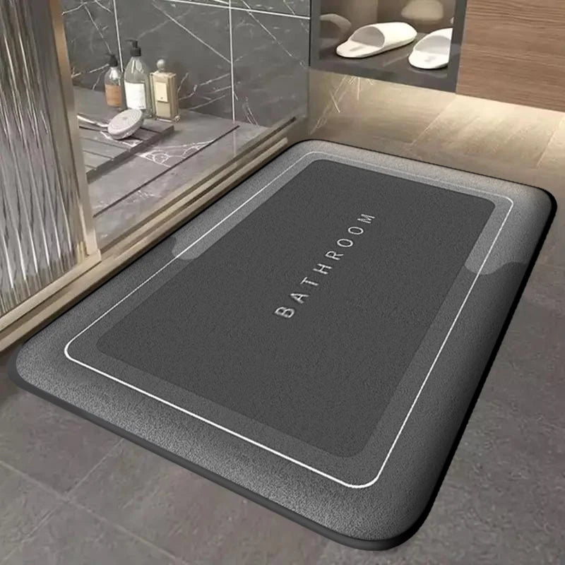 Thickened bathroom absorbent mat simple door dirt-resistant mat home kitchen mat quick-drying