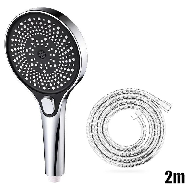 Large screen shower head 3-speed mode portable shower accessories bathroom supplies shower knob complete set
