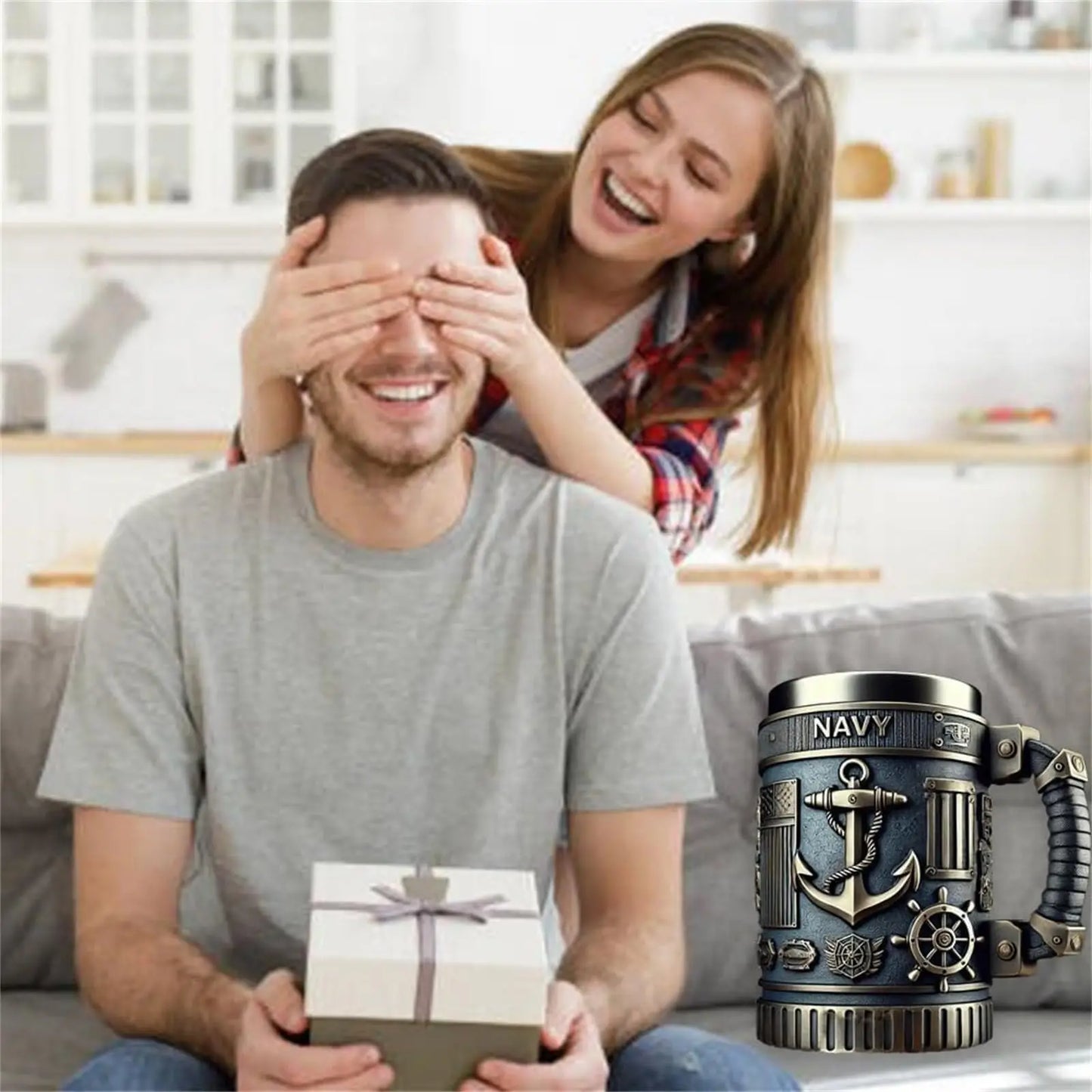 Military 3D Mug Beautiful Army Themed Creative Handmade Military Coffee Mug Gift for Veterans Kitchen Dining Drinkware