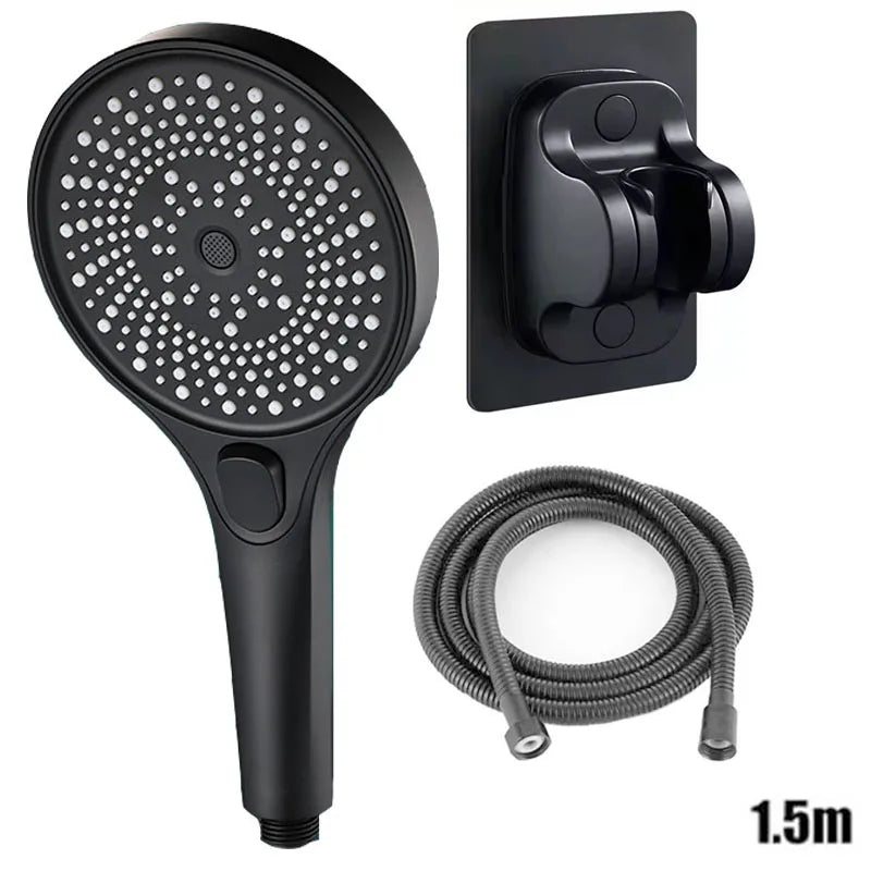Large screen shower head 3-speed mode portable shower accessories bathroom supplies shower knob complete set