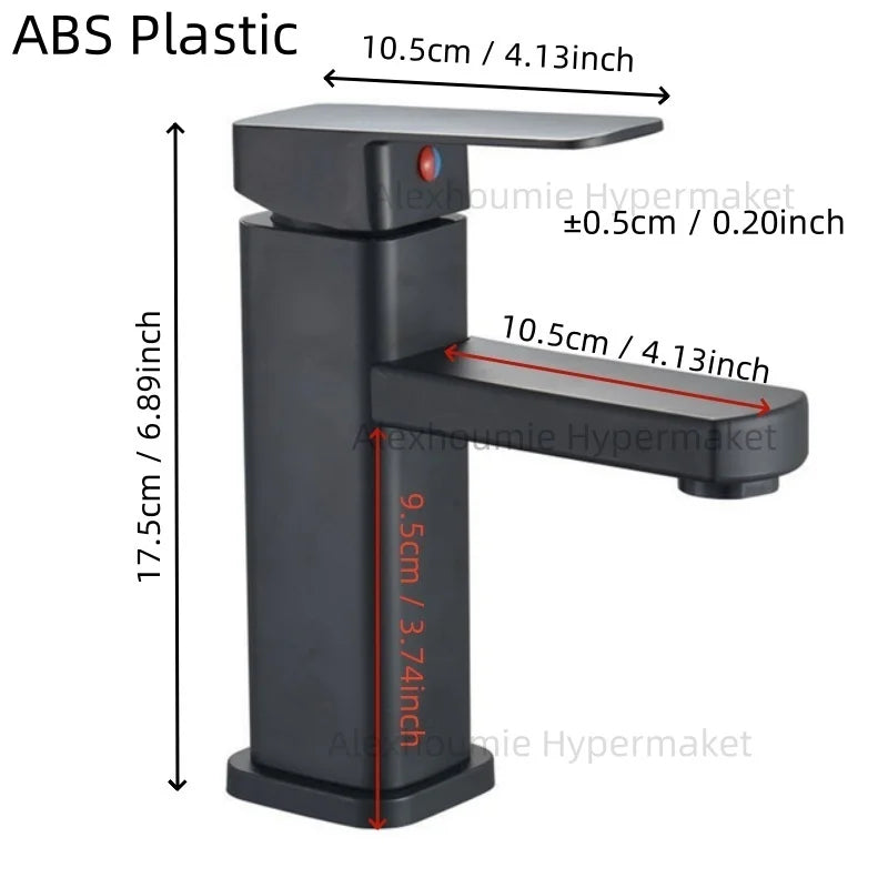 Bathroom Water Tap Washroom Faucet Deck Mounted Single Hole Single Handel Hot and Cold Water Mixer