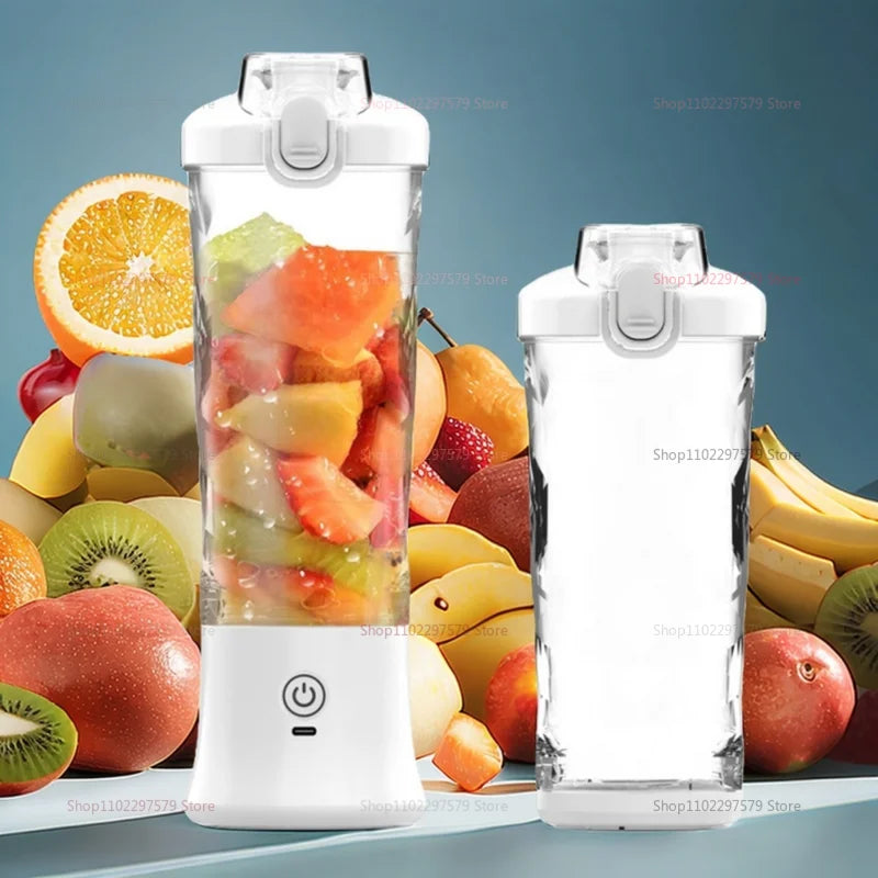 Portable Mixer Machine Electric Juicer 600ML  Fruit Mixer2000mAh USB Rechargeable Smoothie Mini Blender Multifunction Juicer