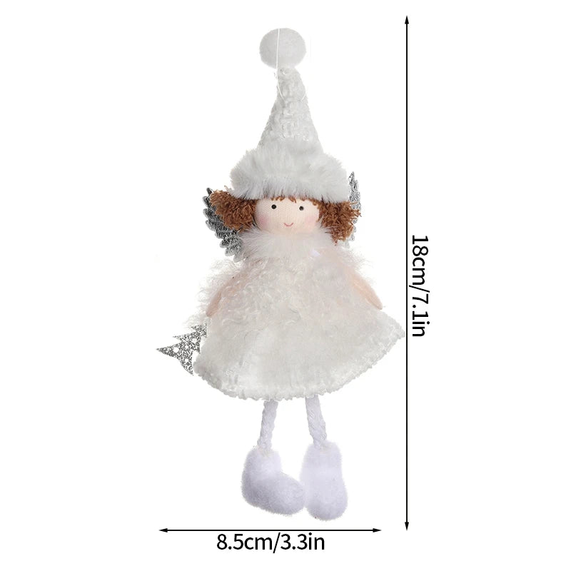 Christmas Decoration 2025 Christmas Tree Angel Hanging Pendants Hanging Ornaments Cute Angel Xmas Supplies Navidad Decor