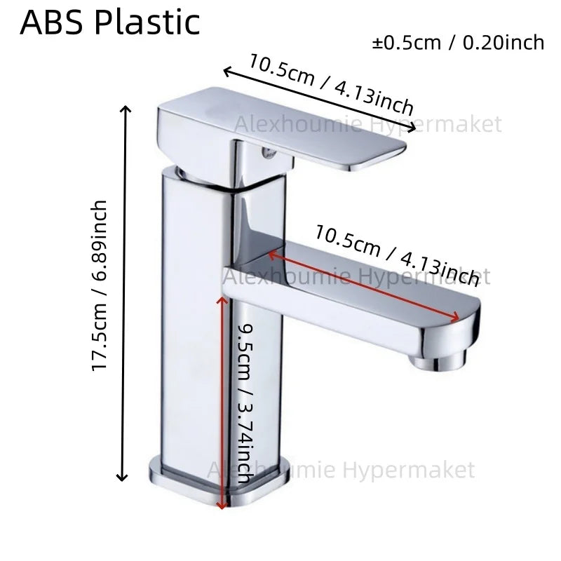 Bathroom Water Tap Washroom Faucet Deck Mounted Single Hole Single Handel Hot and Cold Water Mixer