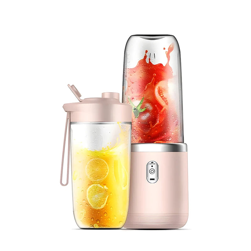 Portable Juicer Blender 400ml Electric Fruit Juicer USB Charging Cup Smoothie Blender Machine 2cups