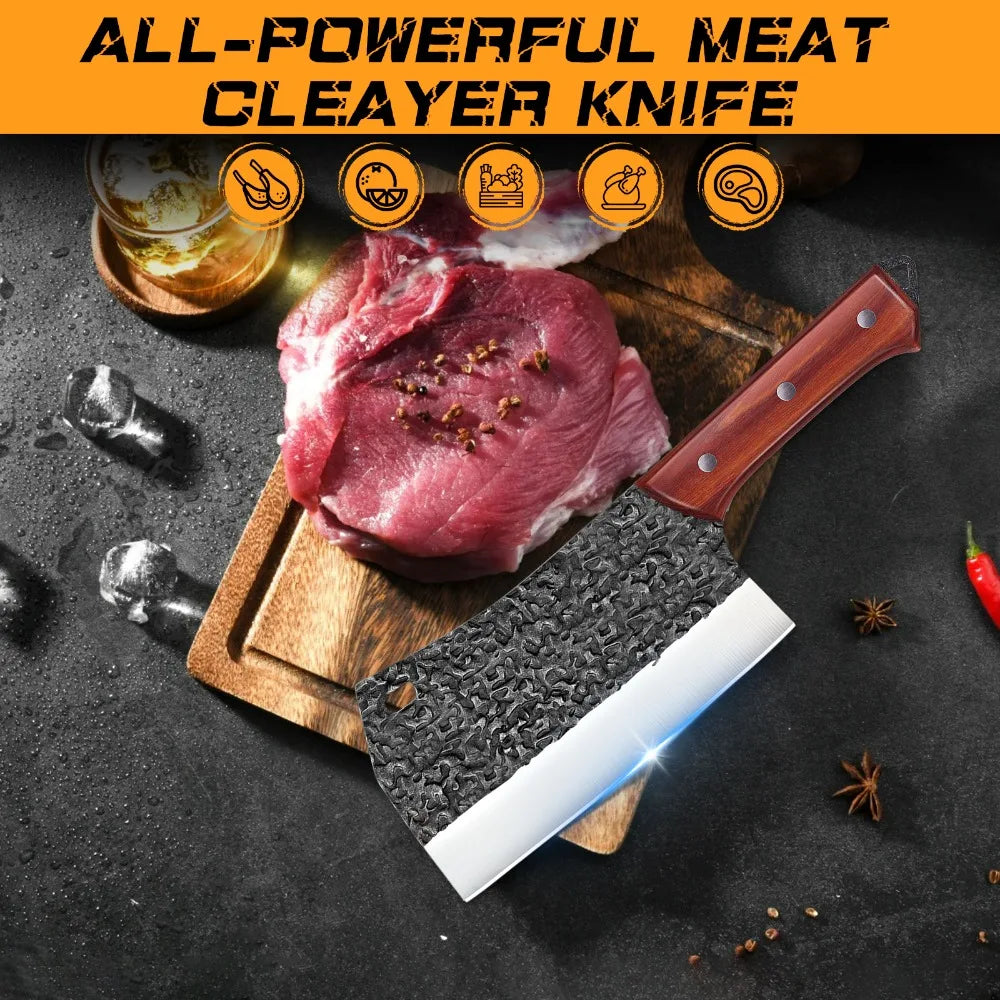 Japanese Kitchen Knife Hand Forged  Chopping Knife Corrosion-resistant