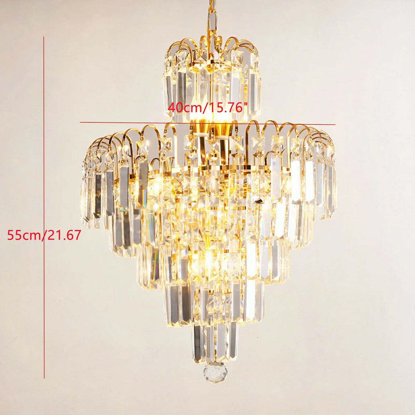 Luxury Crystal Chandelier Modern Ceiling Light Lamp Pendant Fixture Lighting Elegant Lighting Lamp E14 Decor