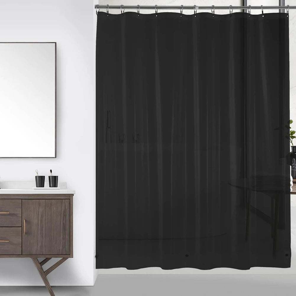 Clear Shower Curtain Plastic Shower Liner PEVA 180x200CM Lightweight Waterproof Shower Curtains for Bathroom
