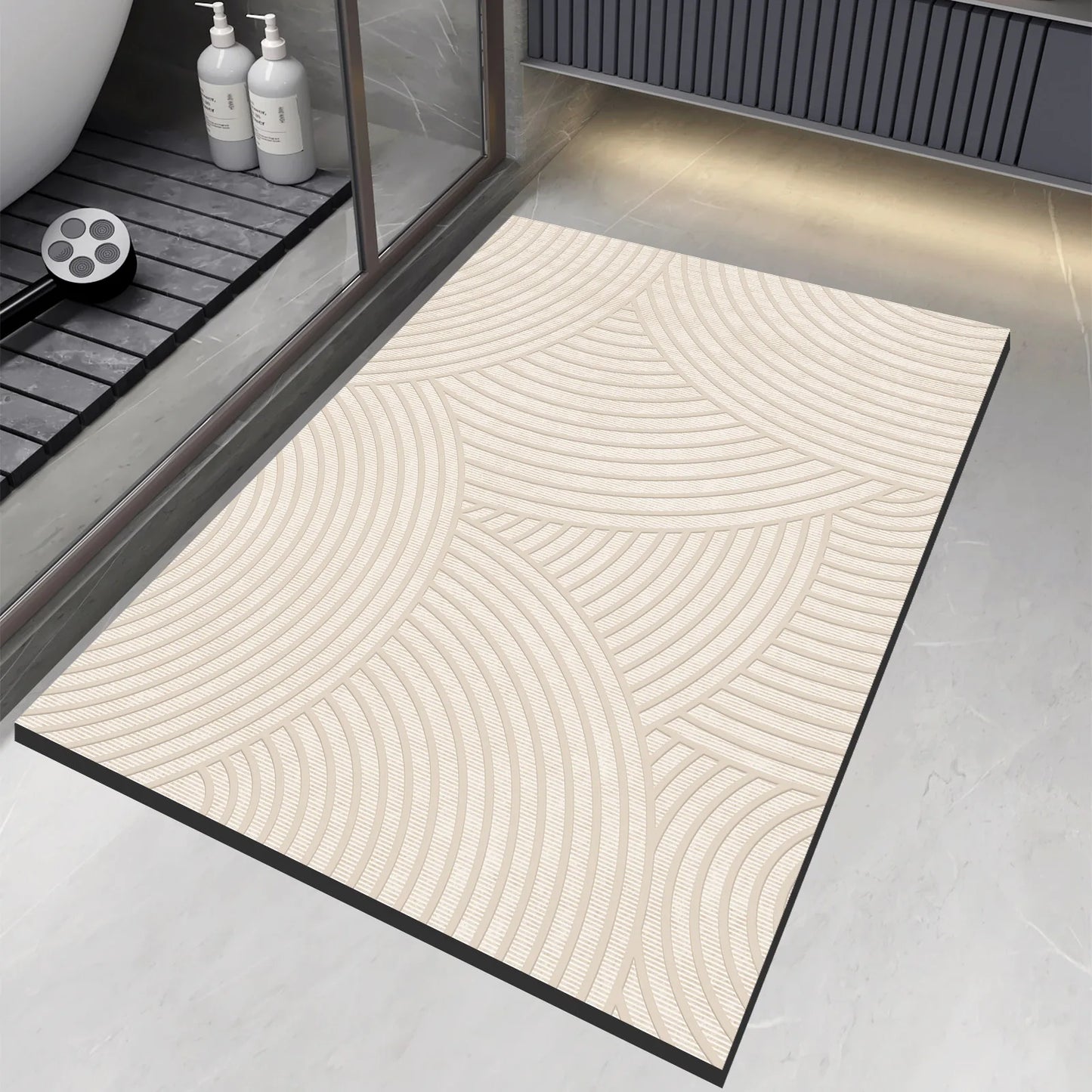 Super Absorbent Bath Mats Bathroom Anti Slip Shower Foot Mat Quick Dry Bathtube Carpet Toilet Rug Doormat Washable