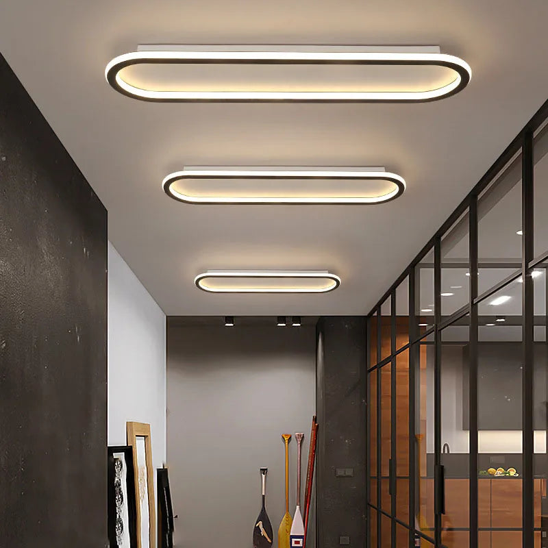 LED Ceiling Light 40/60/80cm Long Strip For Bedroom Study Kitchen Corridor Restaurant Hotel Apartment Indoor Lighting Fixtures