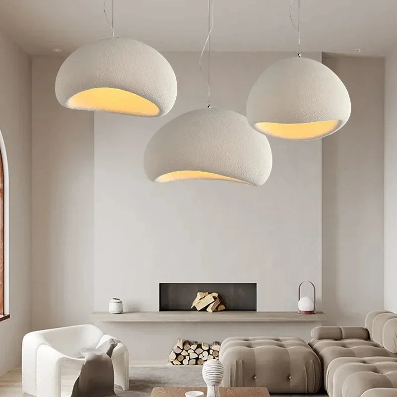 Nordic Wabi Sabi pendant light Modern LED Ceiling Chandeliers Hanging Lamp for Living Room Dining Bedroom Bar Home Decor Fixture