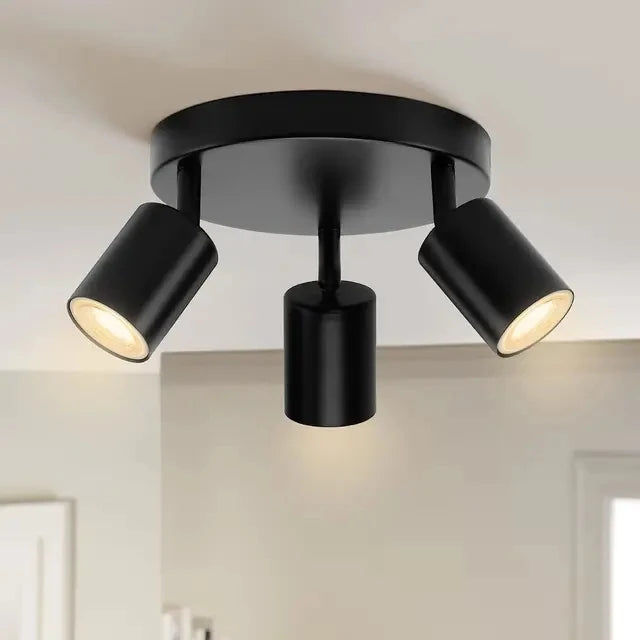 Modern GU10 LED Study Ceiling Lights Kitchen Fixtures Dining Room Background Decoration Lampshade Adjustable Stairs Aisle Lamp
