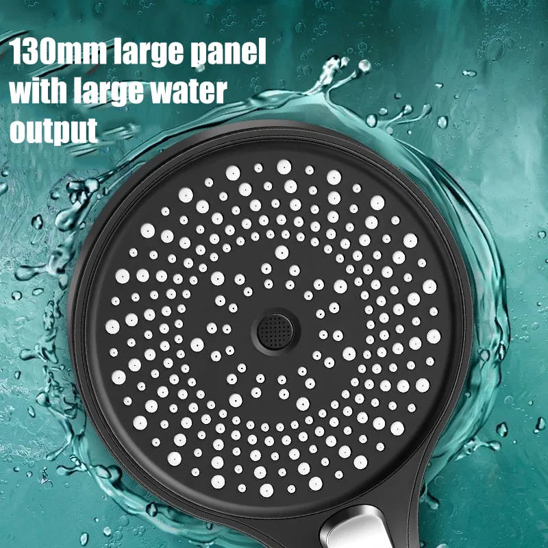 Large screen shower head 3-speed mode portable shower accessories bathroom supplies shower knob complete set