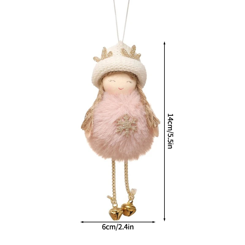 Christmas Decoration 2025 Christmas Tree Angel Hanging Pendants Hanging Ornaments Cute Angel Xmas Supplies Navidad Decor