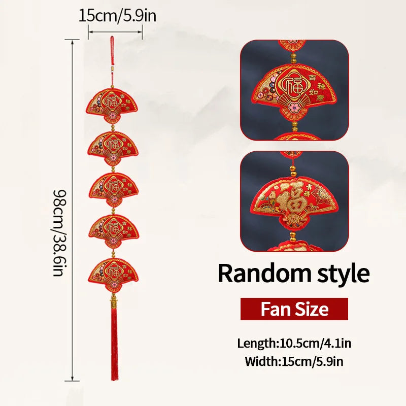 Chinese New Year 2025 Decorations Chinese Spring Festival Hanging Pendant Door Wall Ornament Traditional Chinese Room Decoration