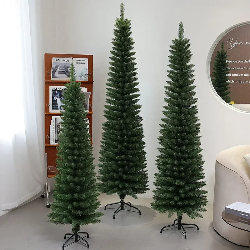 Artificial Christmas Tree 120CM-270CM Large PVC Pencil Christmas Tree Hotel Shopping Mall Christmas Atmosphere Decoration