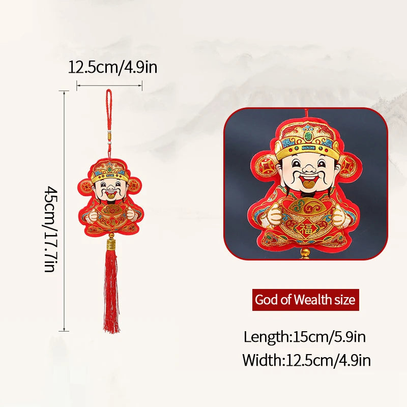 Chinese New Year 2025 Decorations Chinese Spring Festival Hanging Pendant Door Wall Ornament Traditional Chinese Room Decoration