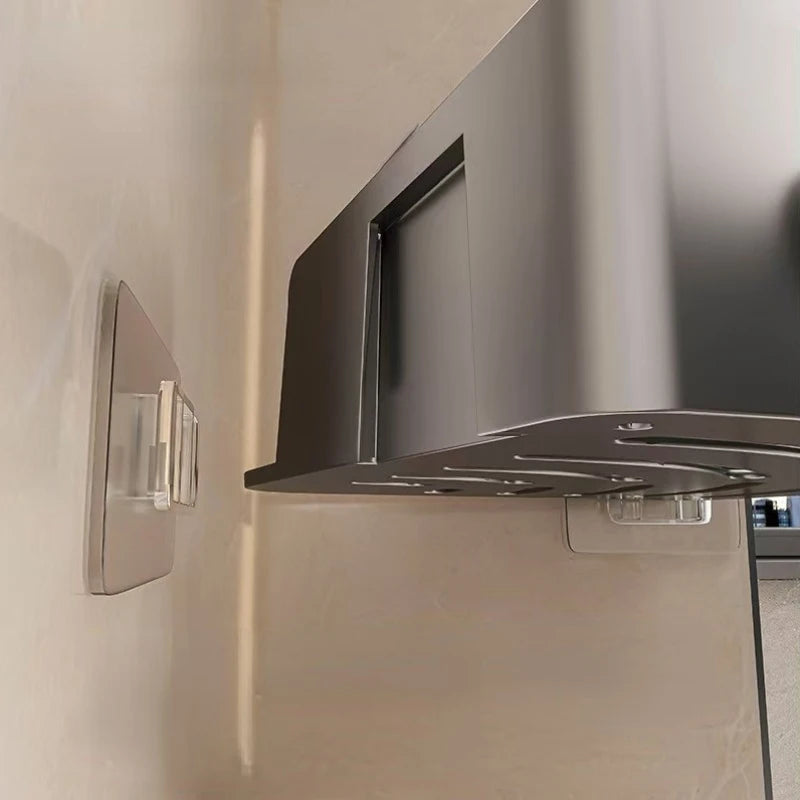 No-Drill Wall-Mounted Corner Shelf - ABS Storage Rack for Bathroom Sink and Toilet
