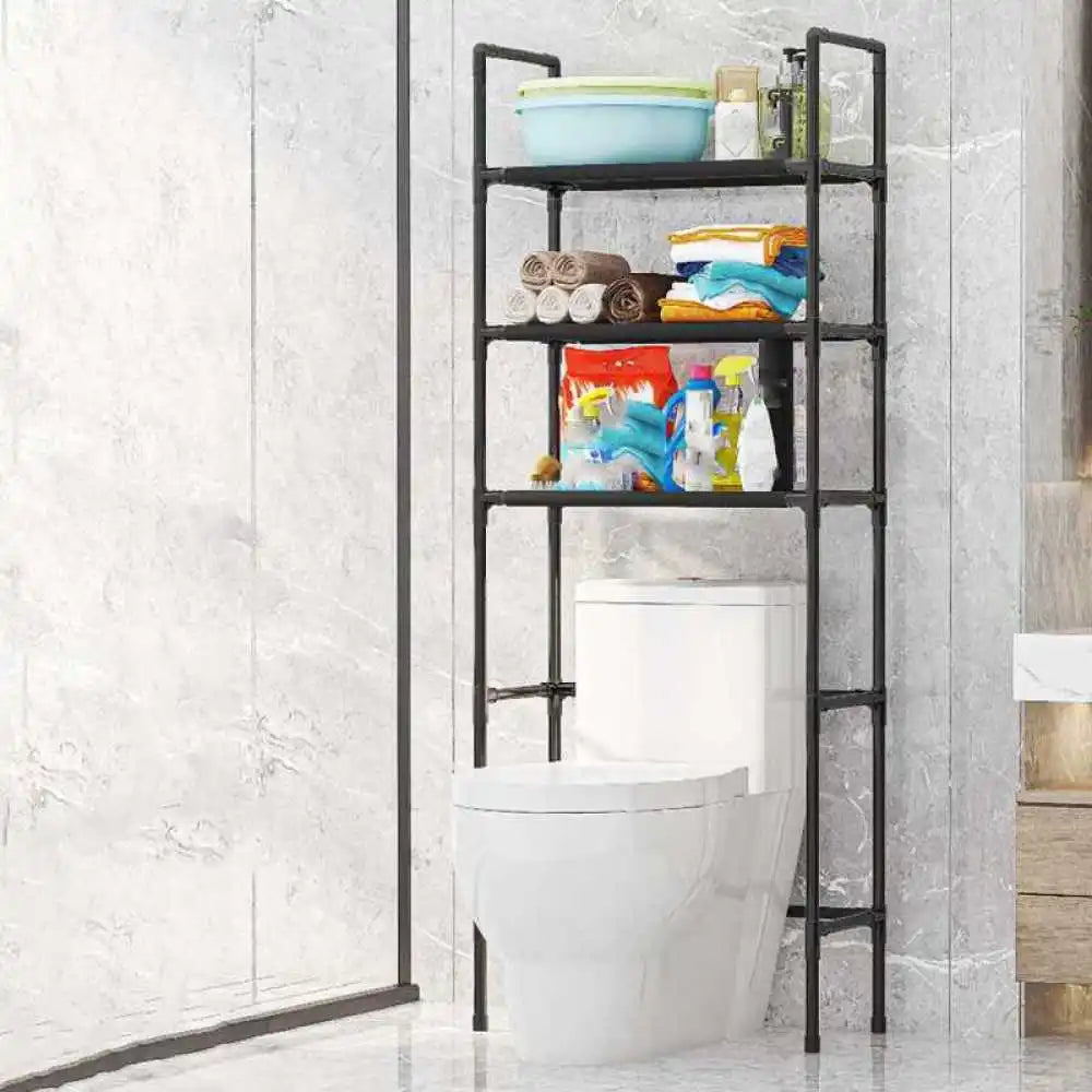 Floor Standing Storage Rack For Bathroom Increases Space Saving Multi Story Bathroom