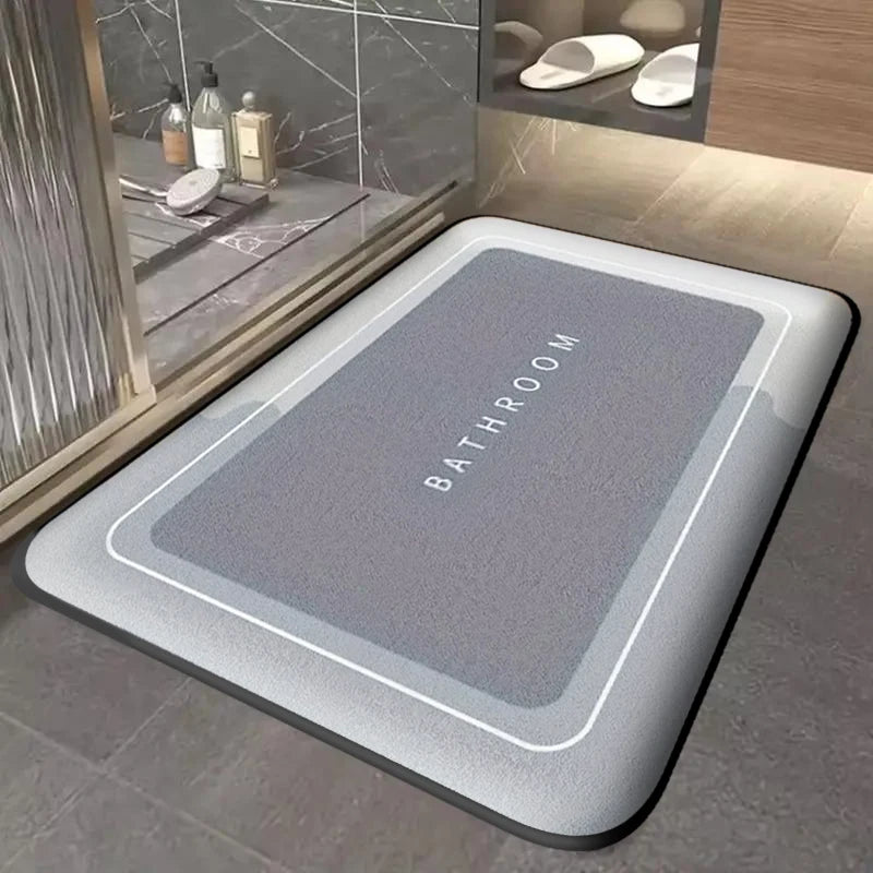Thickened bathroom absorbent mat simple door dirt-resistant mat home kitchen mat quick-drying