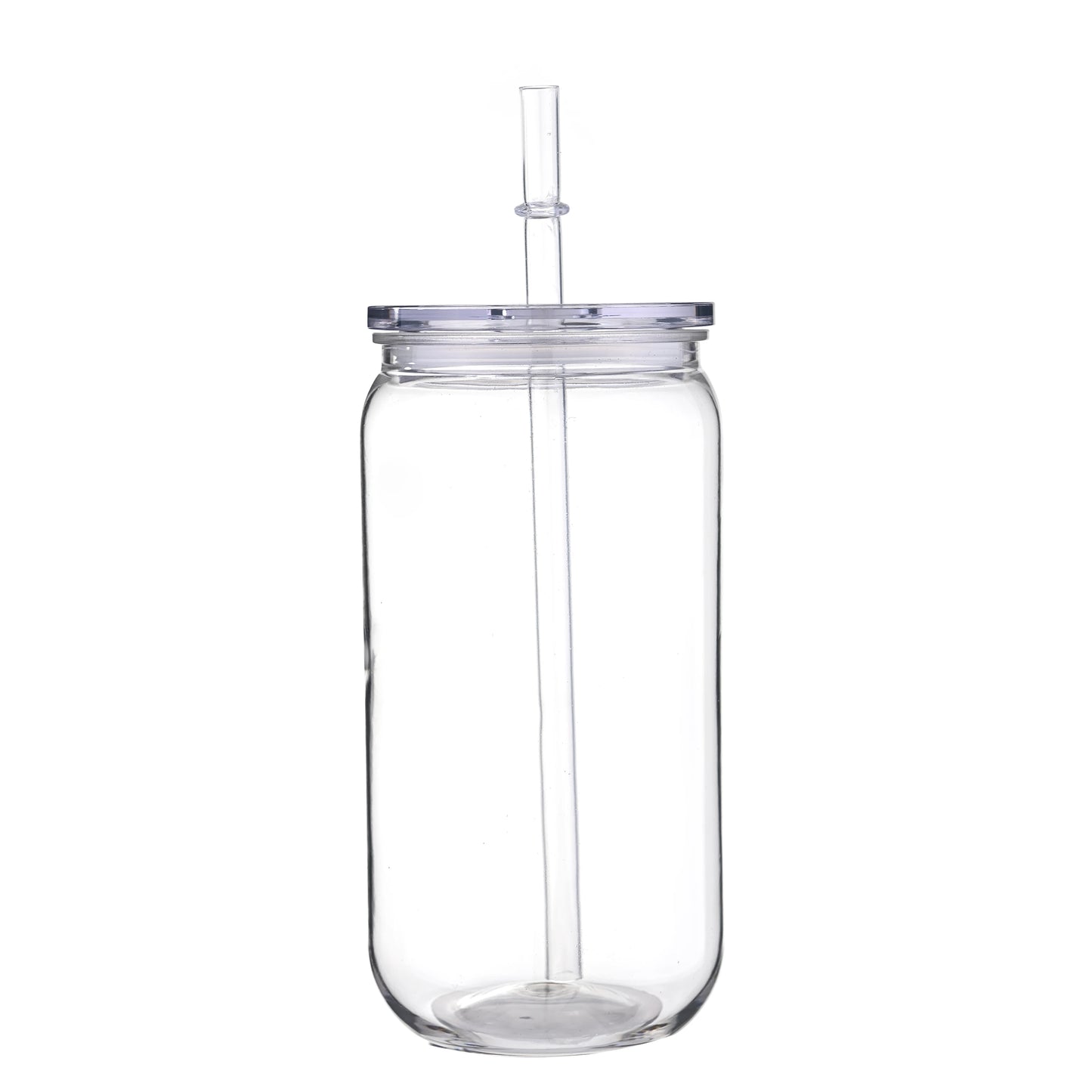 16oz Colorful Lid Transpare Plastic Cup with Lids And Straws Replacement Lids