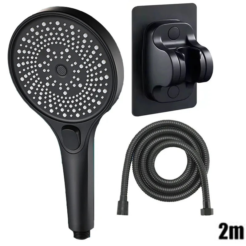 Large screen shower head 3-speed mode portable shower accessories bathroom supplies shower knob complete set