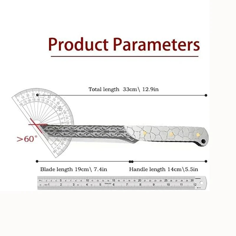korknife Stainless Steel Meat Cleaver Knife Forged Chef Knive Stainless Stee