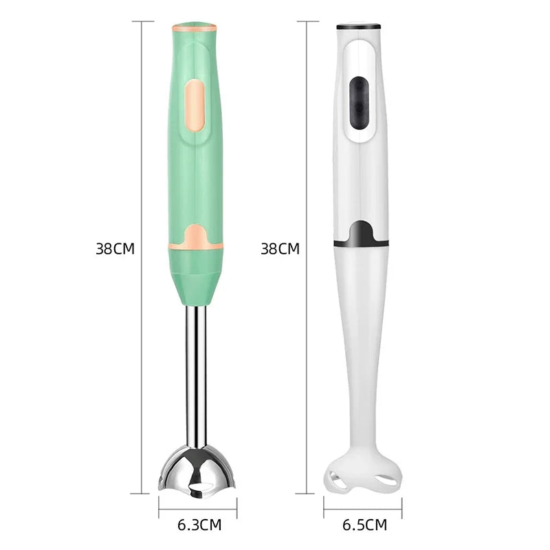 Professional 400W Electric Immersion Hand Blender with Stainless Steel Blade for Smoothies