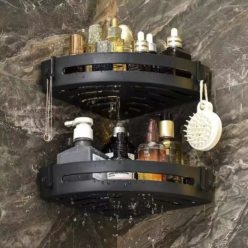 3/2/1 PCS Strong Adhesive No Drill Shower Shelf Storage Upgraded Waterproof Bathroom Organizer Shampoo & Towel Holder Wall Mount