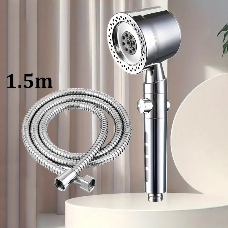 New High Pressure Water Saving Filter Shower Head 5 Modes Handheld Shower Head