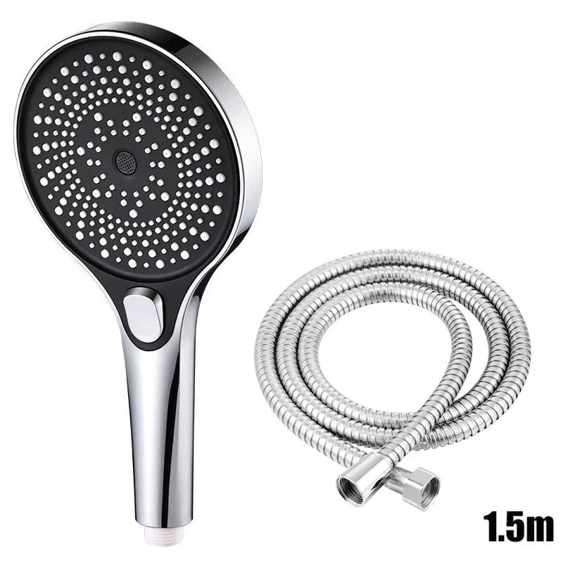 Large screen shower head 3-speed mode portable shower accessories bathroom supplies shower knob complete set