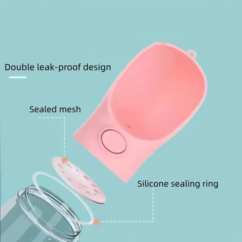 Pet Portable Large Capacity Drinking Bottle Suitable For Small And Medium Sized Dogs And Cats Outdoor Hiking Travel Drinking Cup