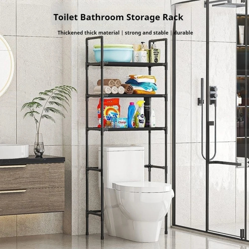 Floor Standing Storage Rack For Bathroom Increases Space Saving Multi Story Bathroom