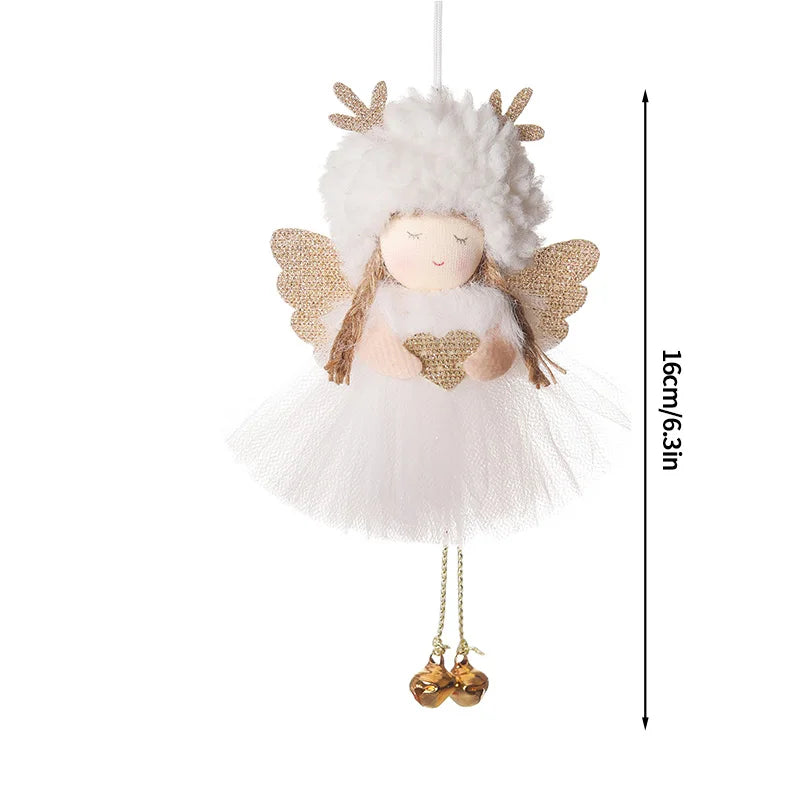 Christmas Decoration 2025 Christmas Tree Angel Hanging Pendants Hanging Ornaments Cute Angel Xmas Supplies Navidad Decor