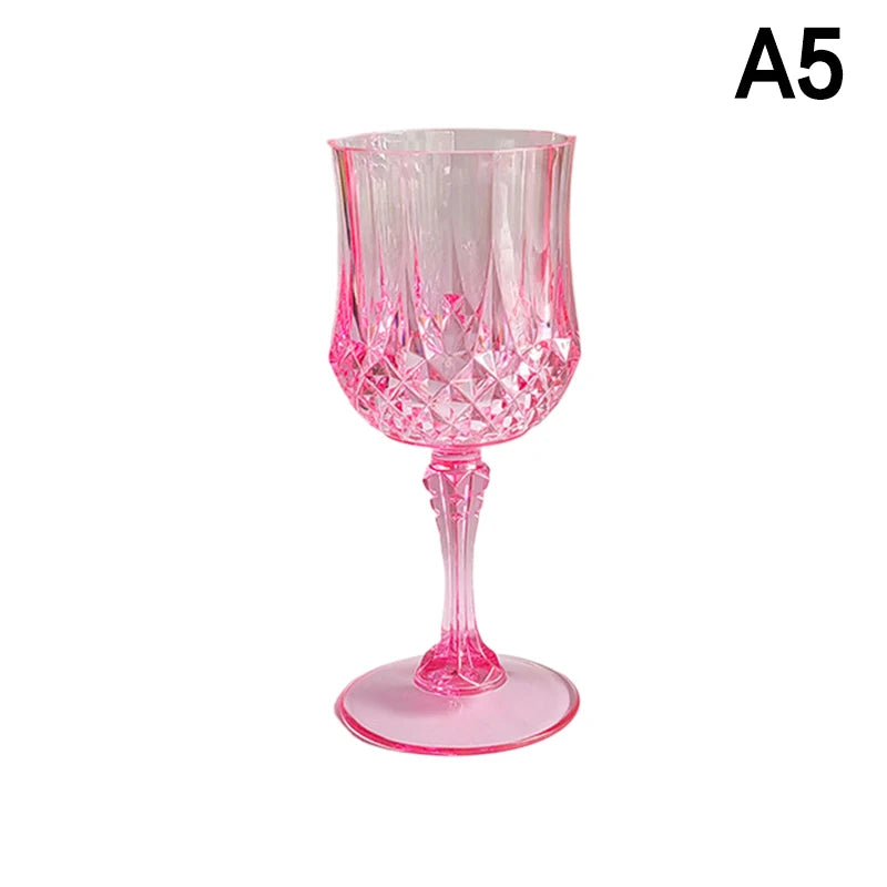 1Pcs Plastic Champagne Flutes Acrylic Champagne Glasses Wine Cups