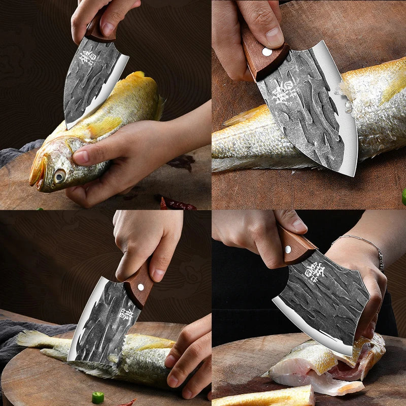 3-Piece Multi-Purpose Kitchen Knife Set - Serrated Utility Knives for Meat and Vegetable Slicing, girly kitchenware