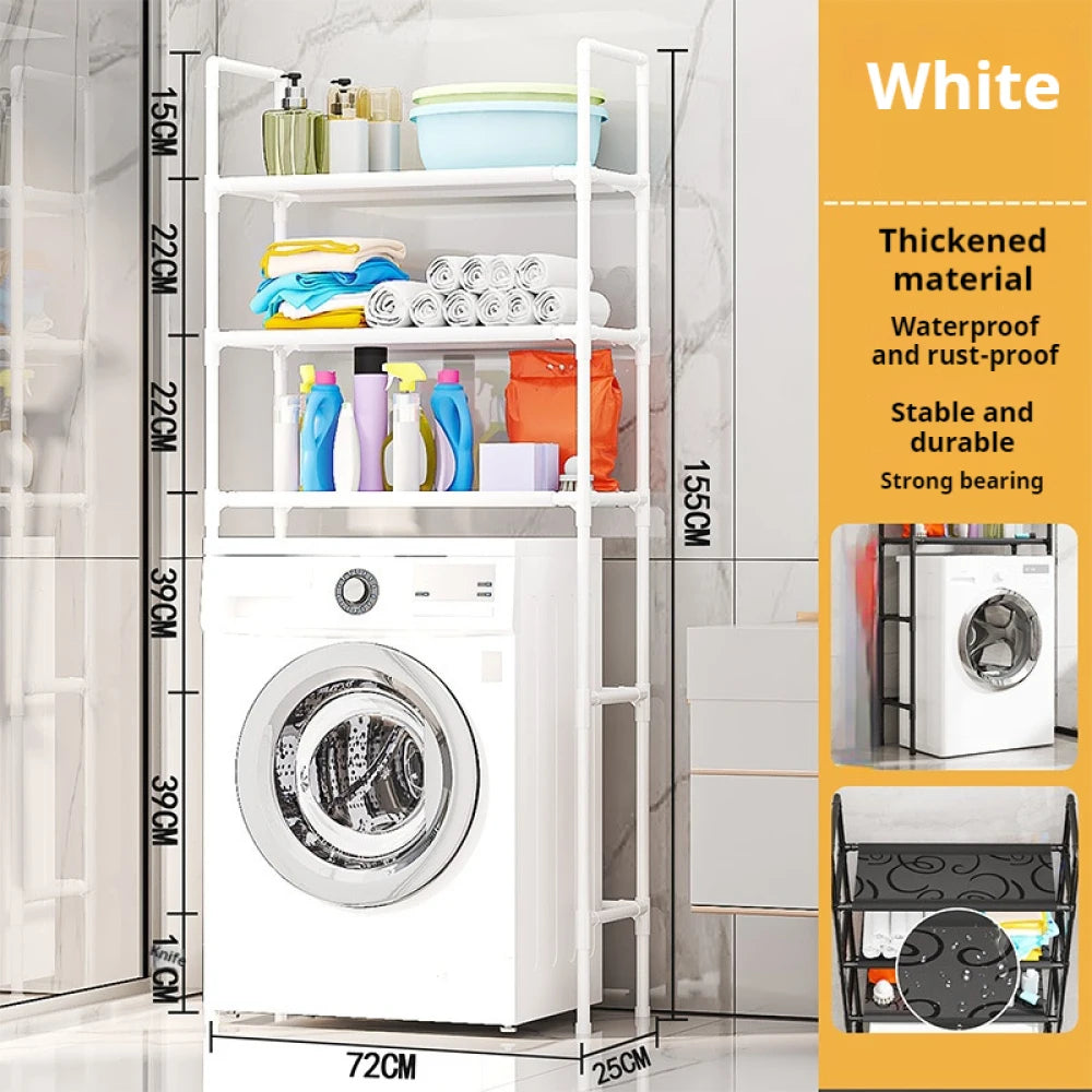 Floor Standing Storage Rack For Bathroom Increases Space Saving Multi Story Bathroom