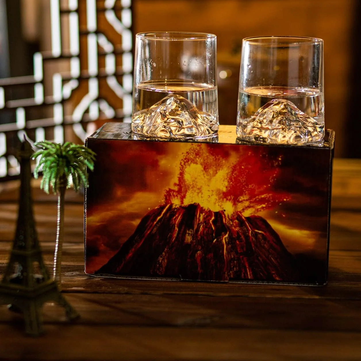 3D Landscape Cup Wine Whiskey Beer Tea Coffee Cup Glassware Mountain Crystal Glass