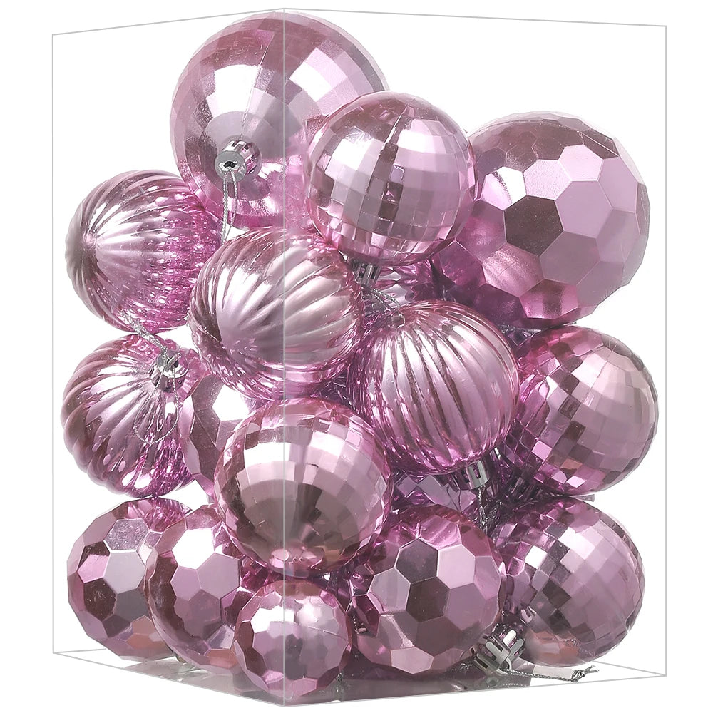 30Pcs Christmas Balls 4-8CM Hanging Ball Christmas Tree Pendant Ornaments for Home Party Decor 2026 New Year Navidad Accessories