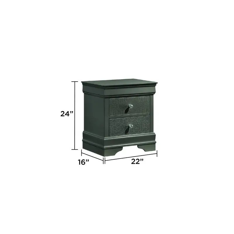 Modern 4-Piece Twin Bedroom Set with LED Headboard in Metallic Gray, Wood Construction, Stylish Design, Perfect for Any Room