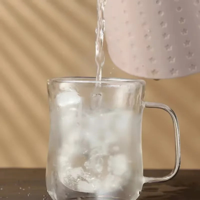 Double Wall Glass Cup Heat-resistant High Borosilicate Glass r Drinkware Coffeeware